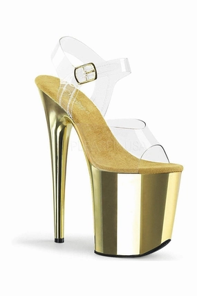 FLAMINGO-808 Platform Sandal  | Clear Vinyl