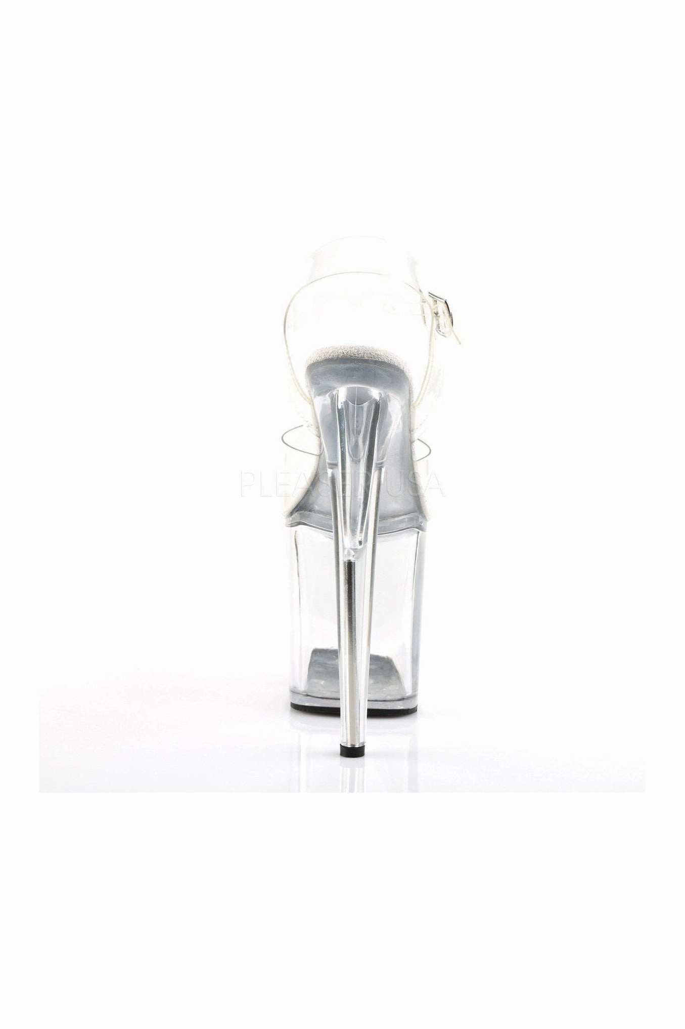 FLAMINGO-808 Platform Sandal  | Clear Vinyl