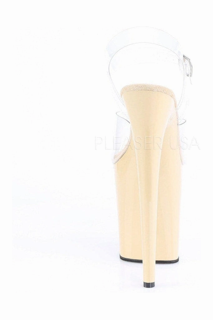 FLAMINGO-808 Platform Sandals | Clear Vinyl
