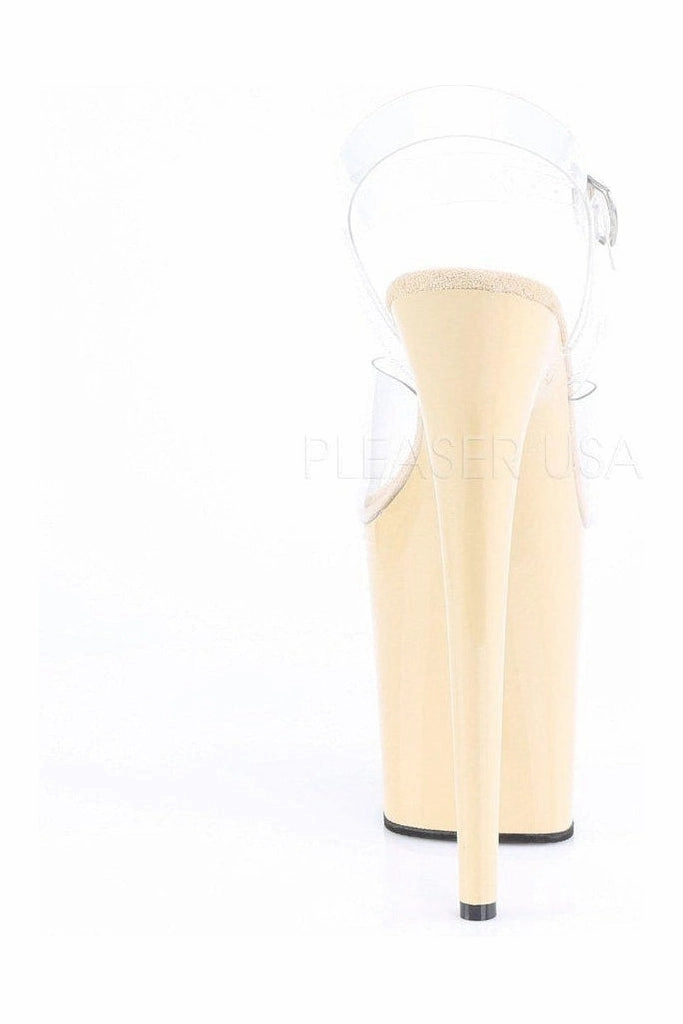 FLAMINGO-808 Platform Sandals | Clear Vinyl