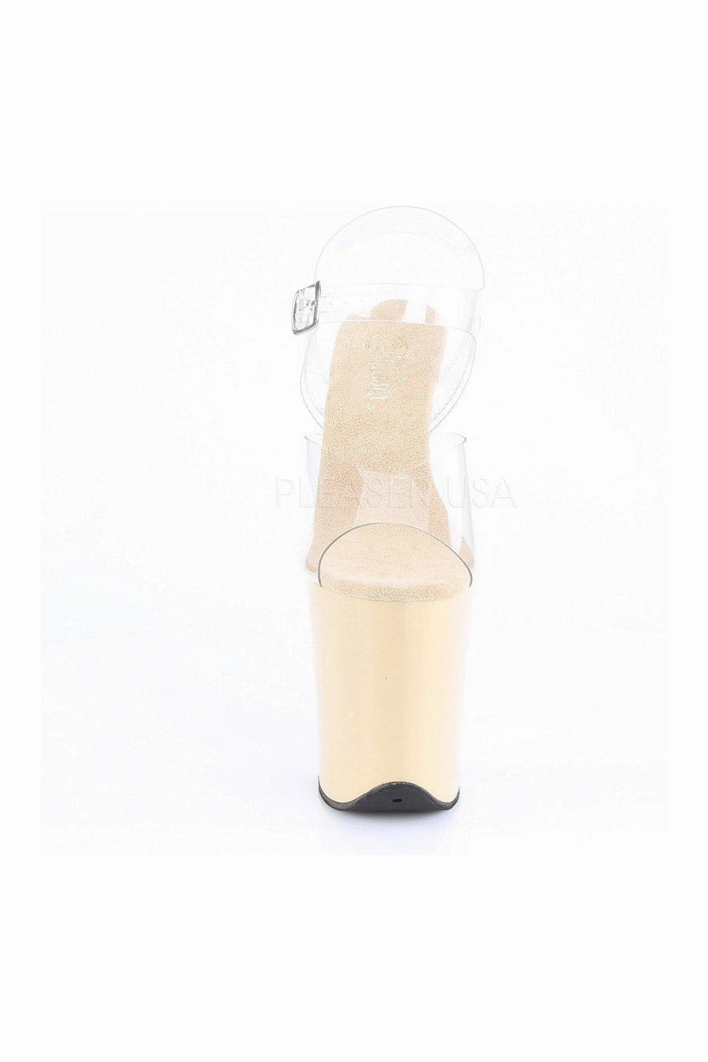 FLAMINGO-808 Platform Sandals | Clear Vinyl