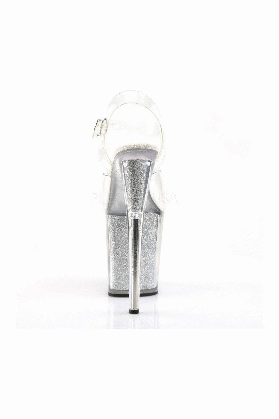 FLAMINGO-808G Platform Sandal  | Clear Vinyl