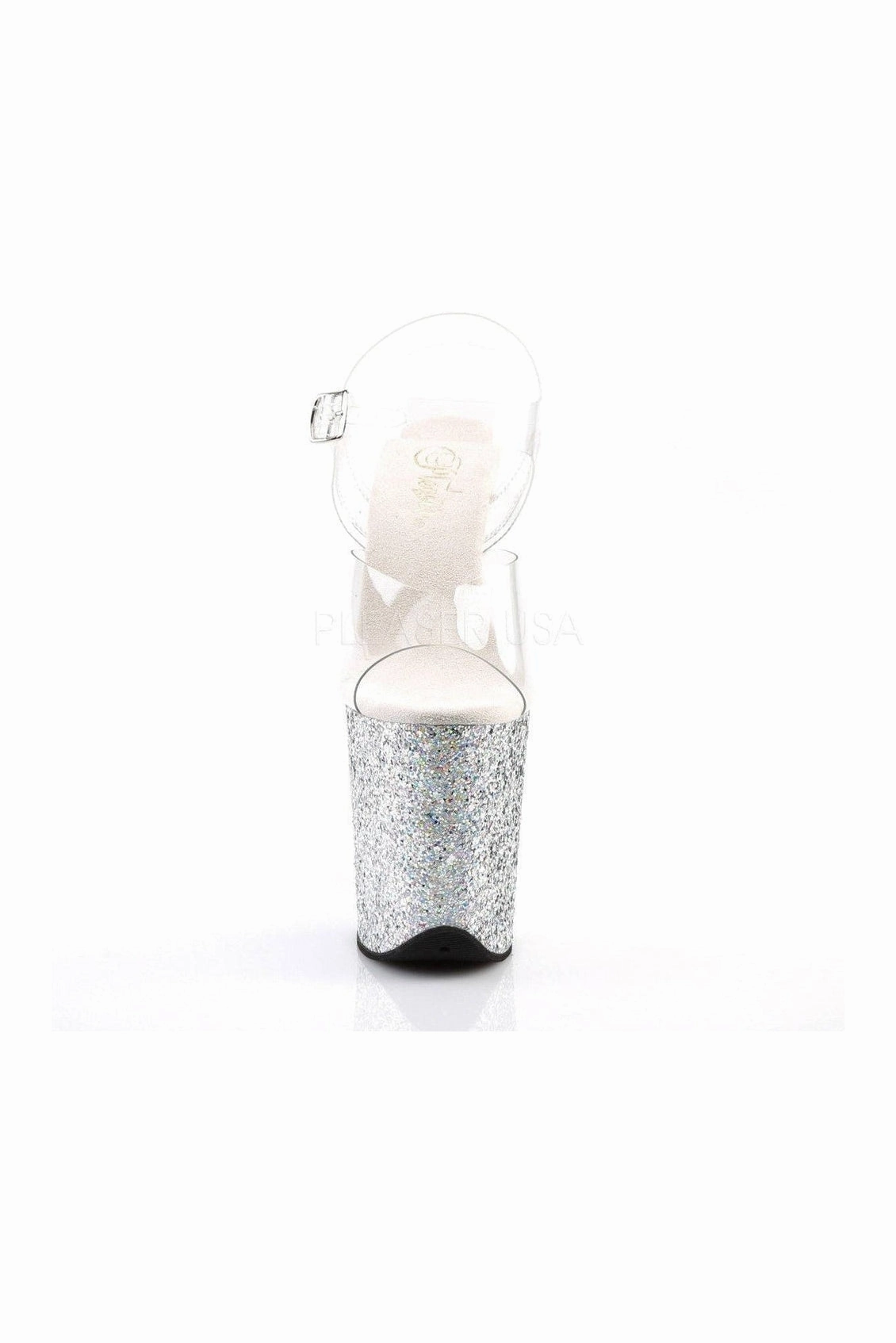 FLAMINGO-808LG Platform Sandal  | Clear Vinyl