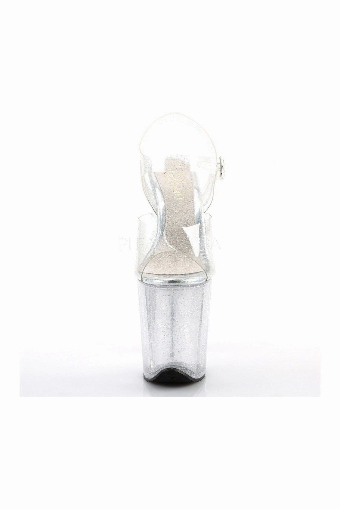 FLAMINGO-808MMG Platform Sandal  | Clear Vinyl