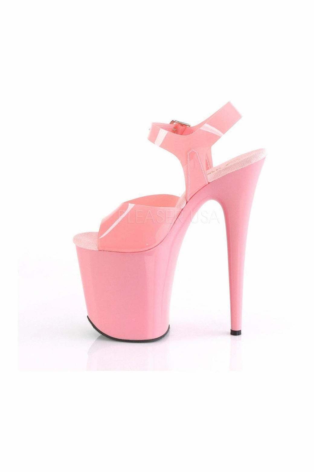 FLAMINGO-808N Platform Sandal | Pink Faux Leather