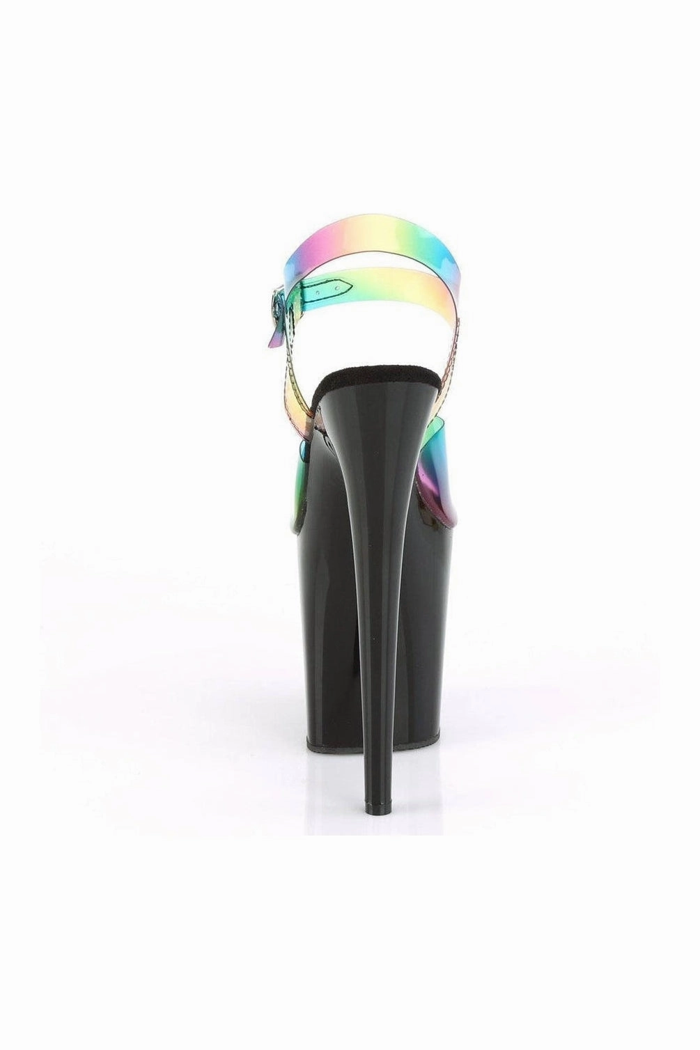 FLAMINGO-808RB Exotic Sandal | Rainbow Vinyl