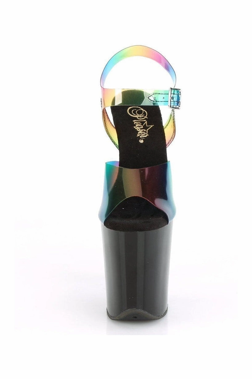 FLAMINGO-808RB Exotic Sandal | Rainbow Vinyl