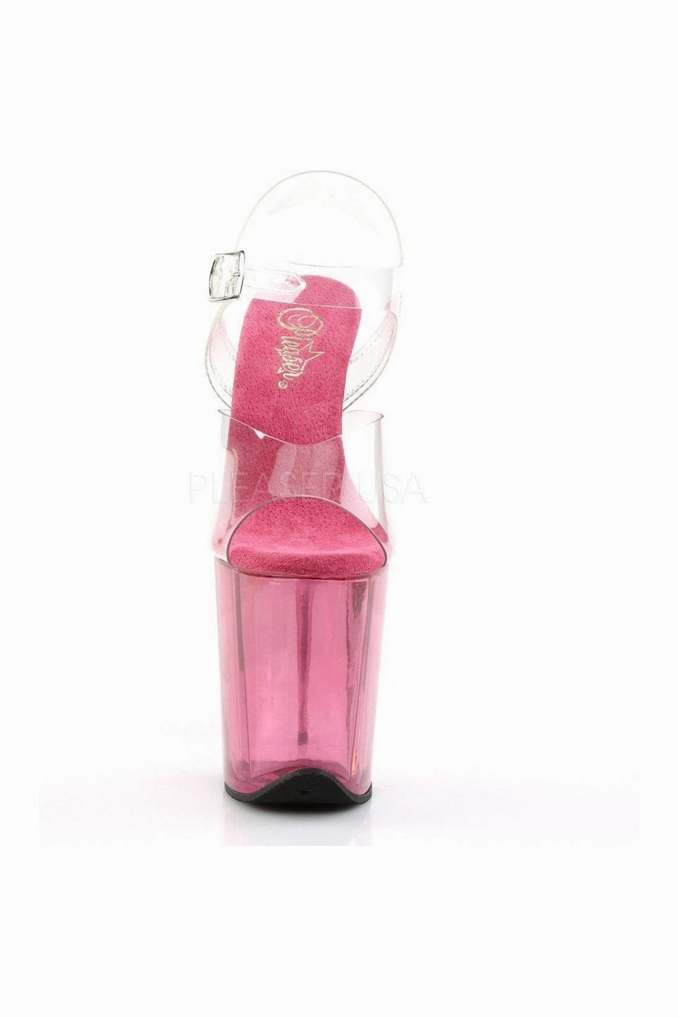 FLAMINGO-808T Platform Sandal  | Clear Vinyl