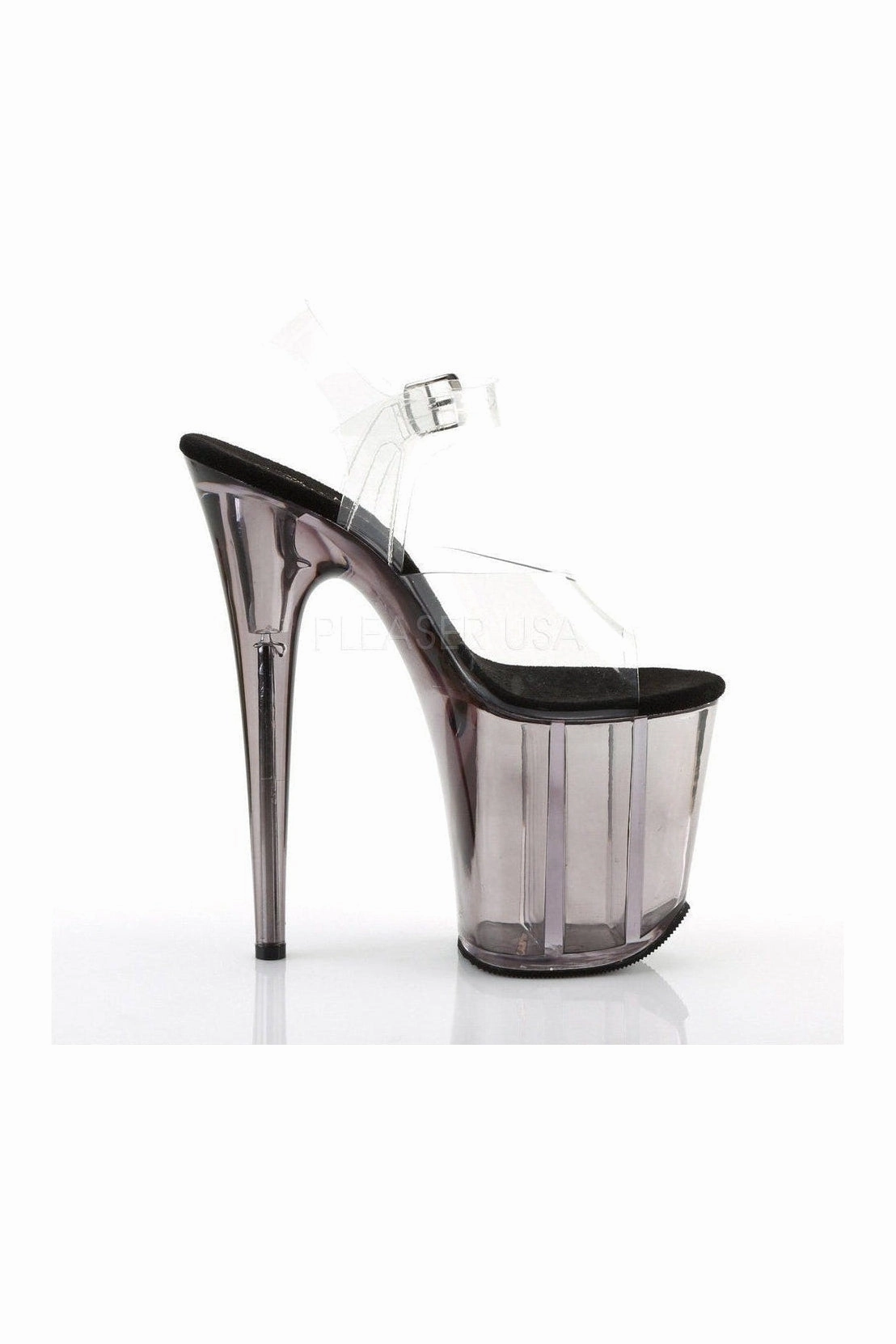 FLAMINGO-808T Platform Sandal  | Clear Vinyl