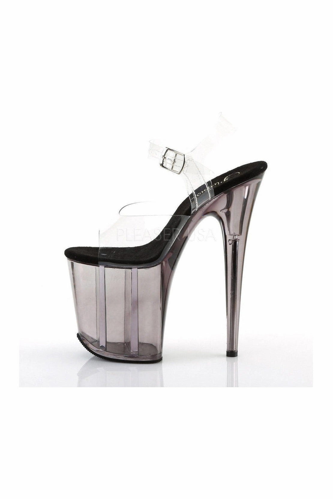 FLAMINGO-808T Platform Sandal  | Clear Vinyl