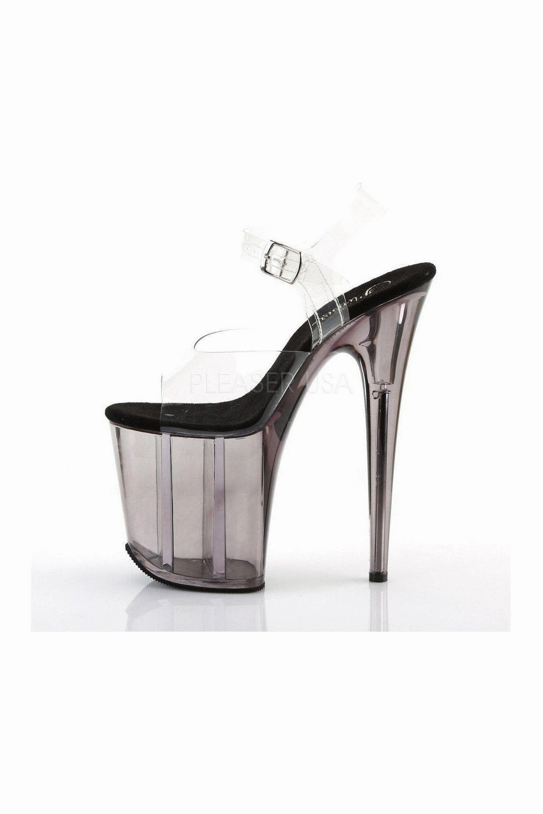 FLAMINGO-808T Platform Sandal  | Clear Vinyl