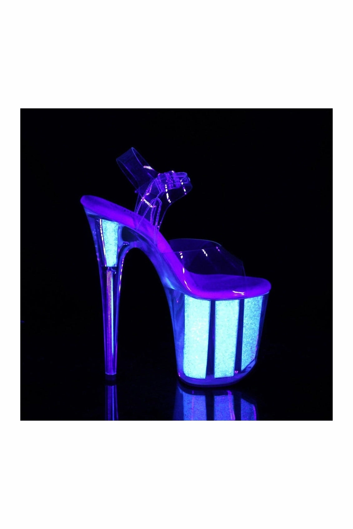 FLAMINGO-808UVG Exotic Sandal | Clear Vinyl