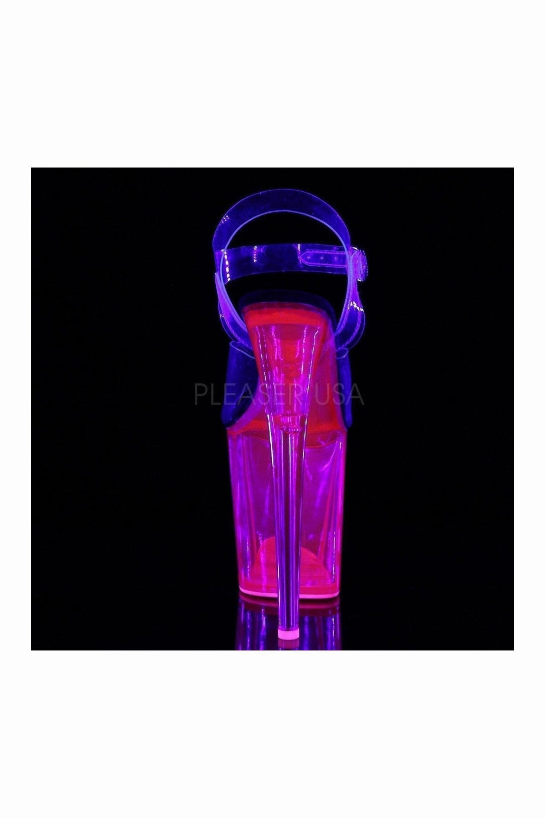 FLAMINGO-808UVT Platform Sandal  | Clear Vinyl