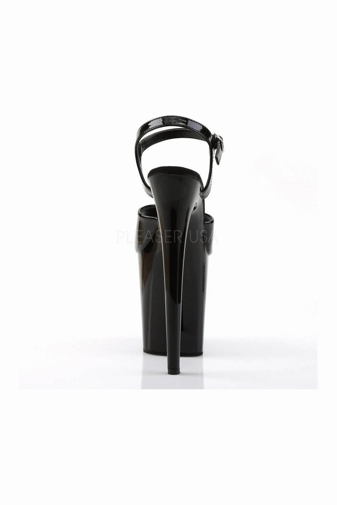 FLAMINGO-809 Platform Sandal  | Black Patent