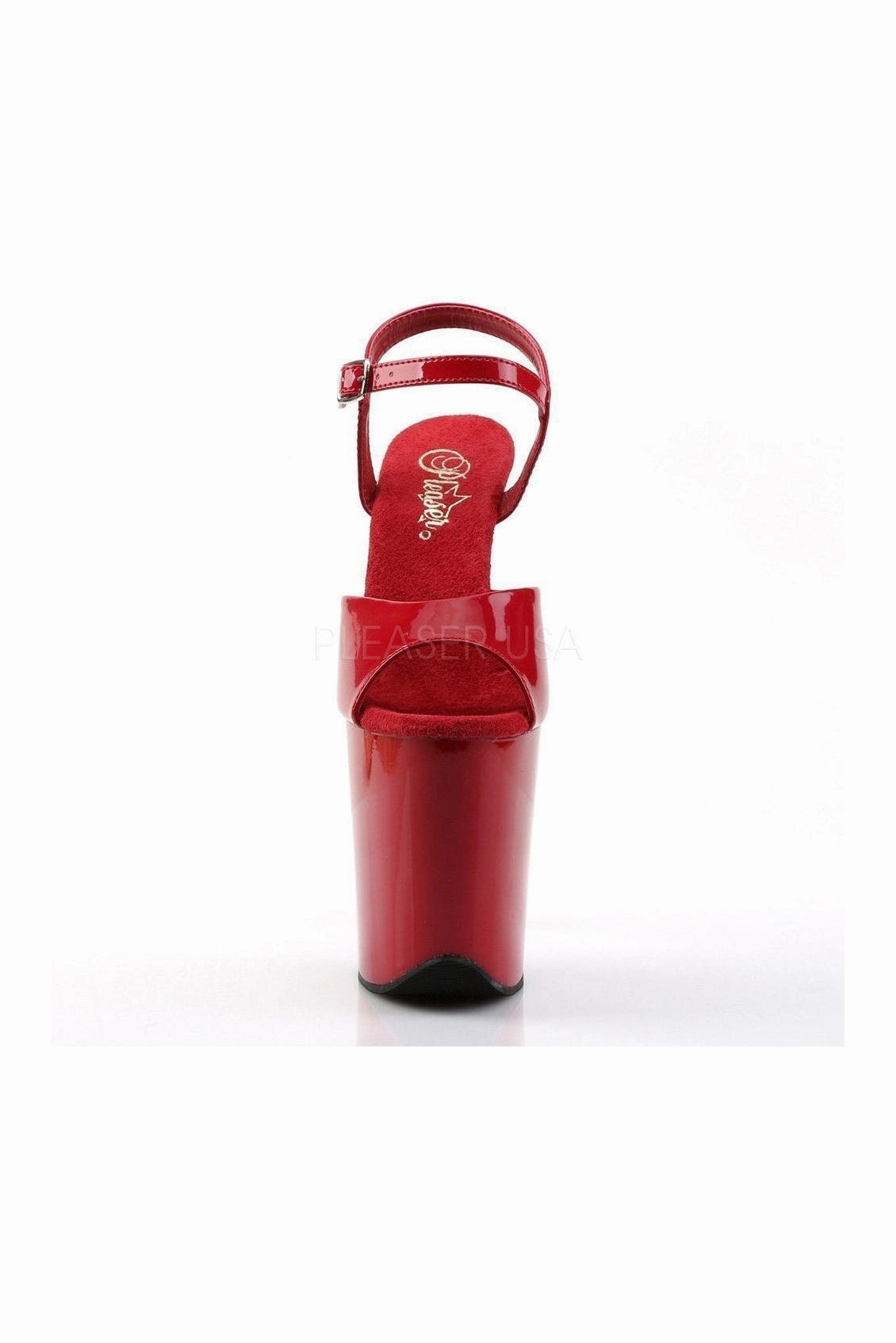 FLAMINGO-809 Platform Sandal  | Red Patent