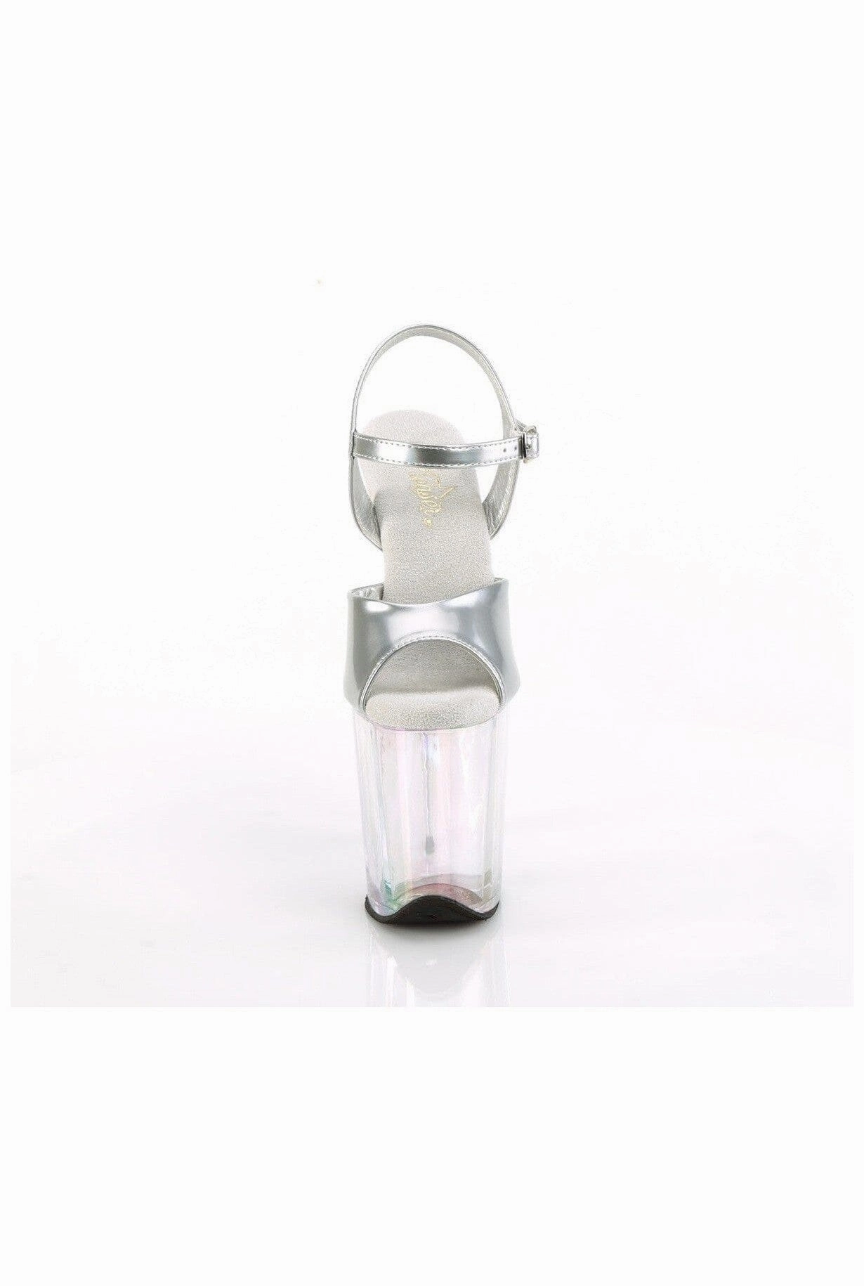 FLAMINGO-809HT Silver Patent Sandal