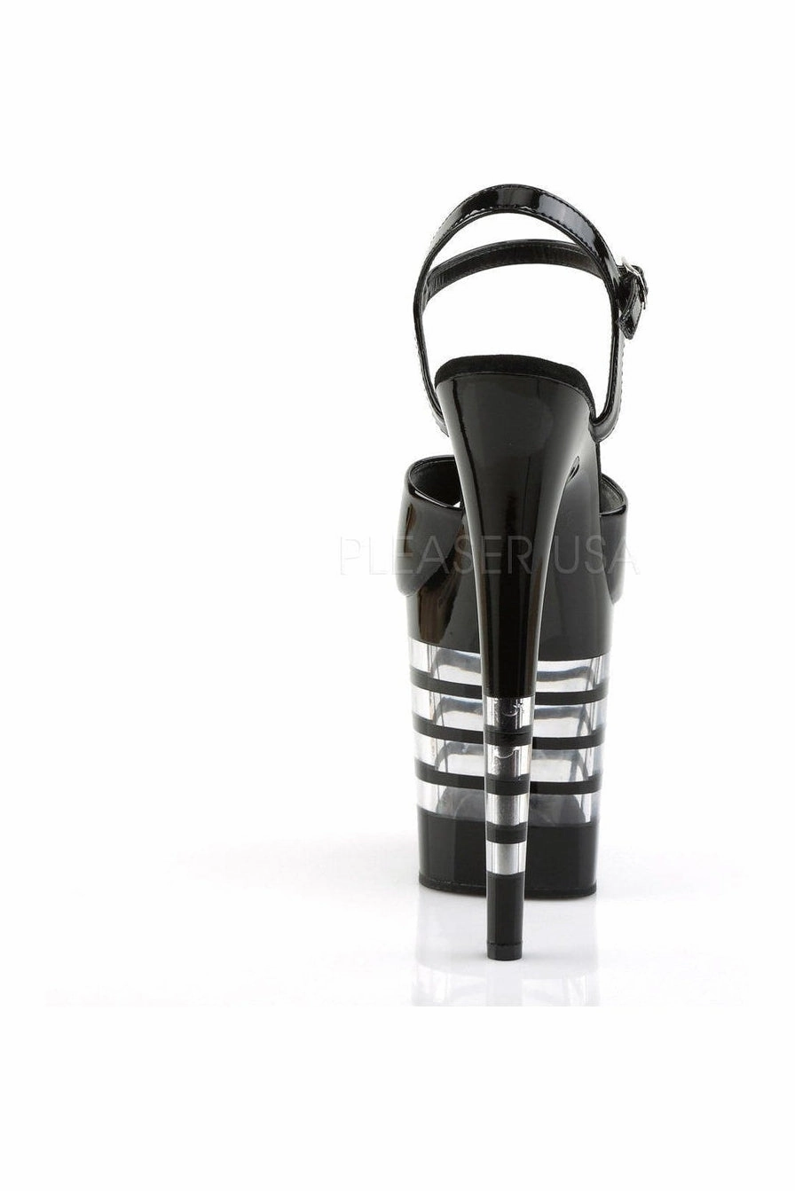 FLAMINGO-809LN Platform Sandal  | Black Patent