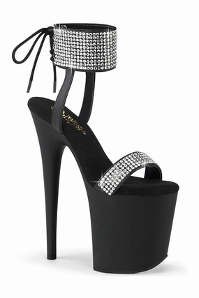 FLAMINGO-870 Black Faux Leather Sandal