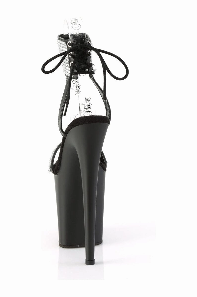 FLAMINGO-870 Black Faux Leather Sandal