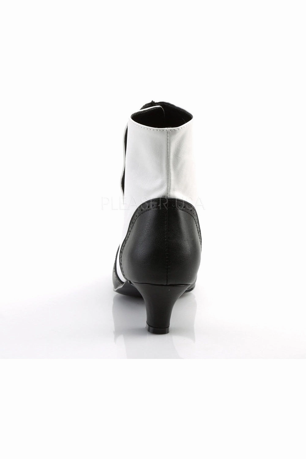 FLORA-1023 Ankle Boot | Black Faux Leather
