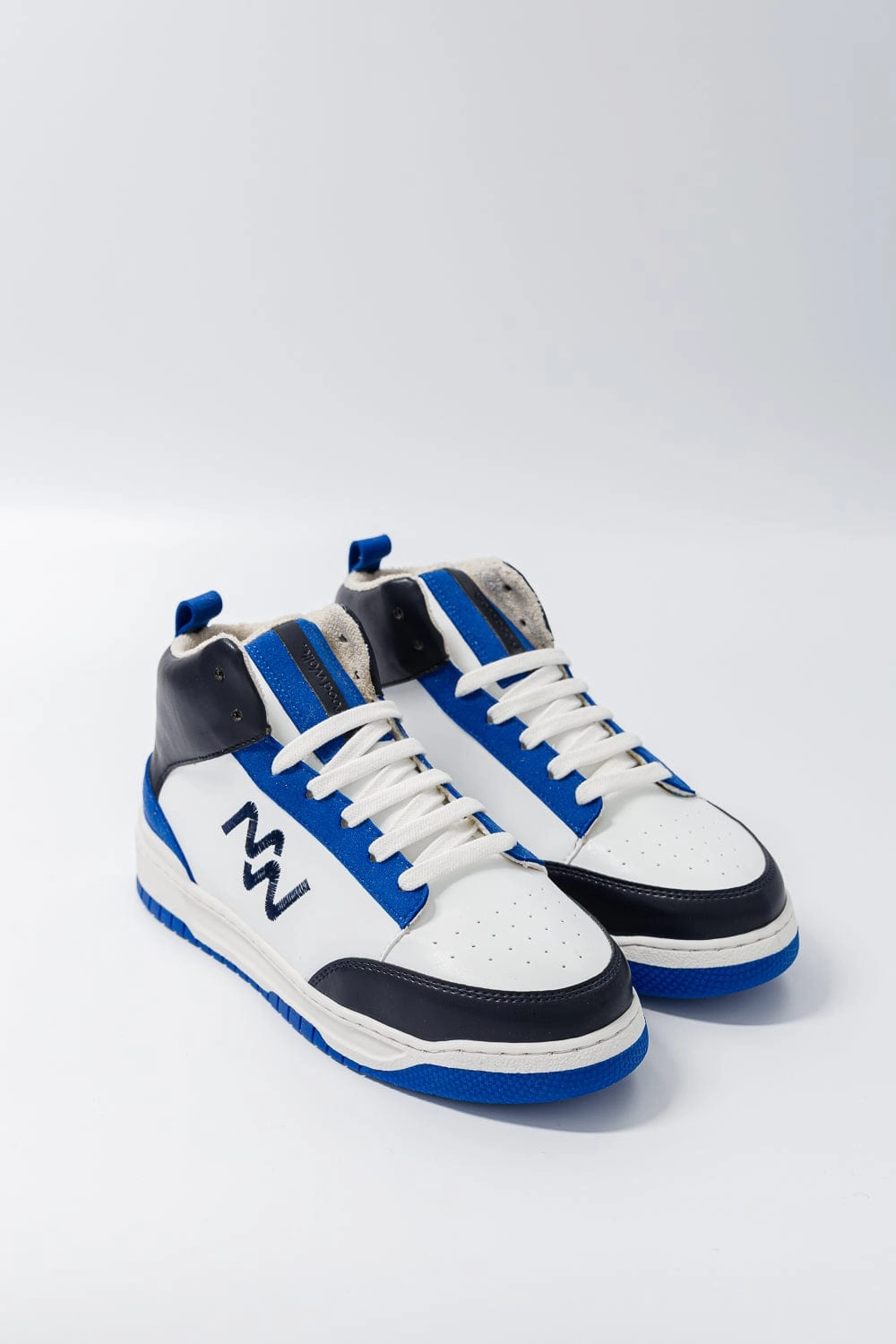 French Touch Unisex Vegan Corn Leather Sneakers | Blue Spirit