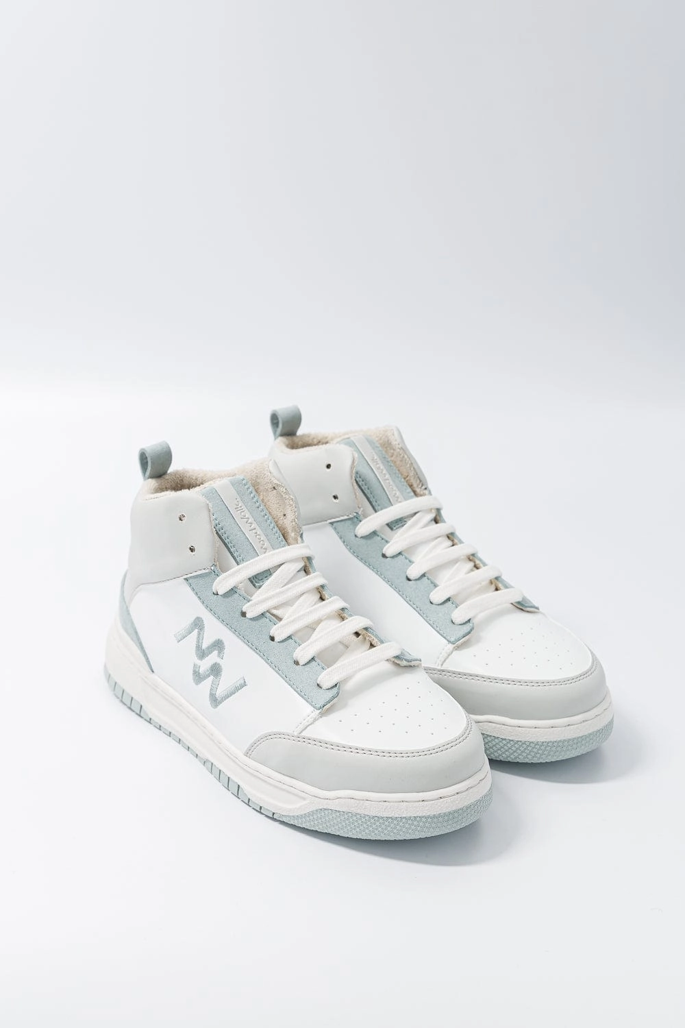 French Touch Unisex Vegan Corn Leather Sneakers | Ice Blue