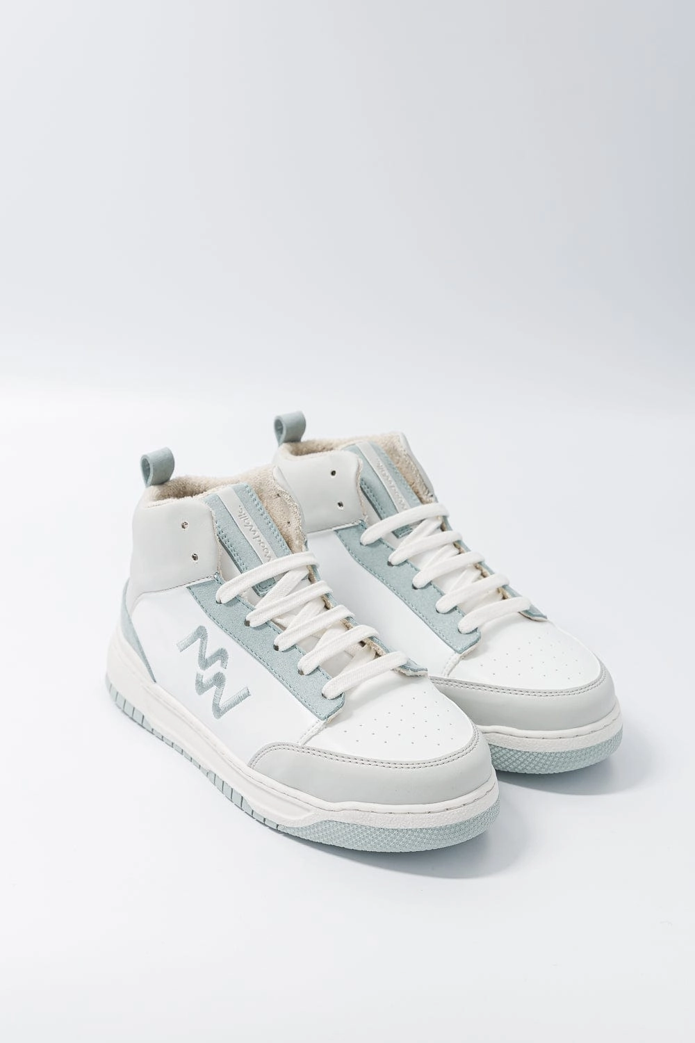 French Touch Unisex Vegan Corn Leather Sneakers | Ice Blue
