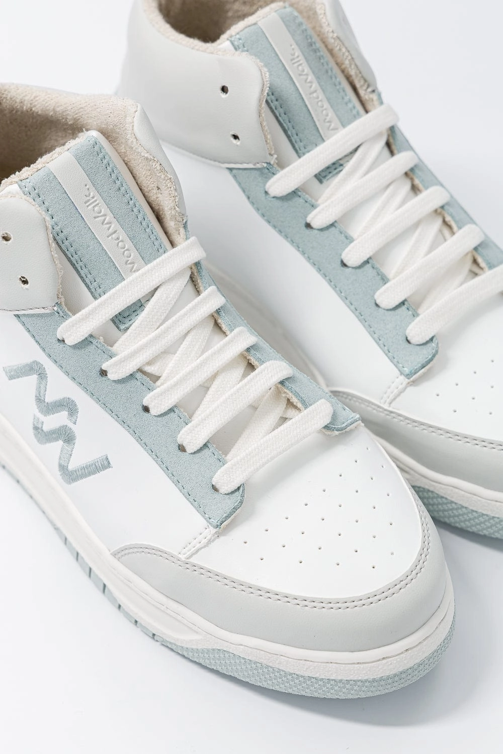 French Touch Unisex Vegan Corn Leather Sneakers | Ice Blue