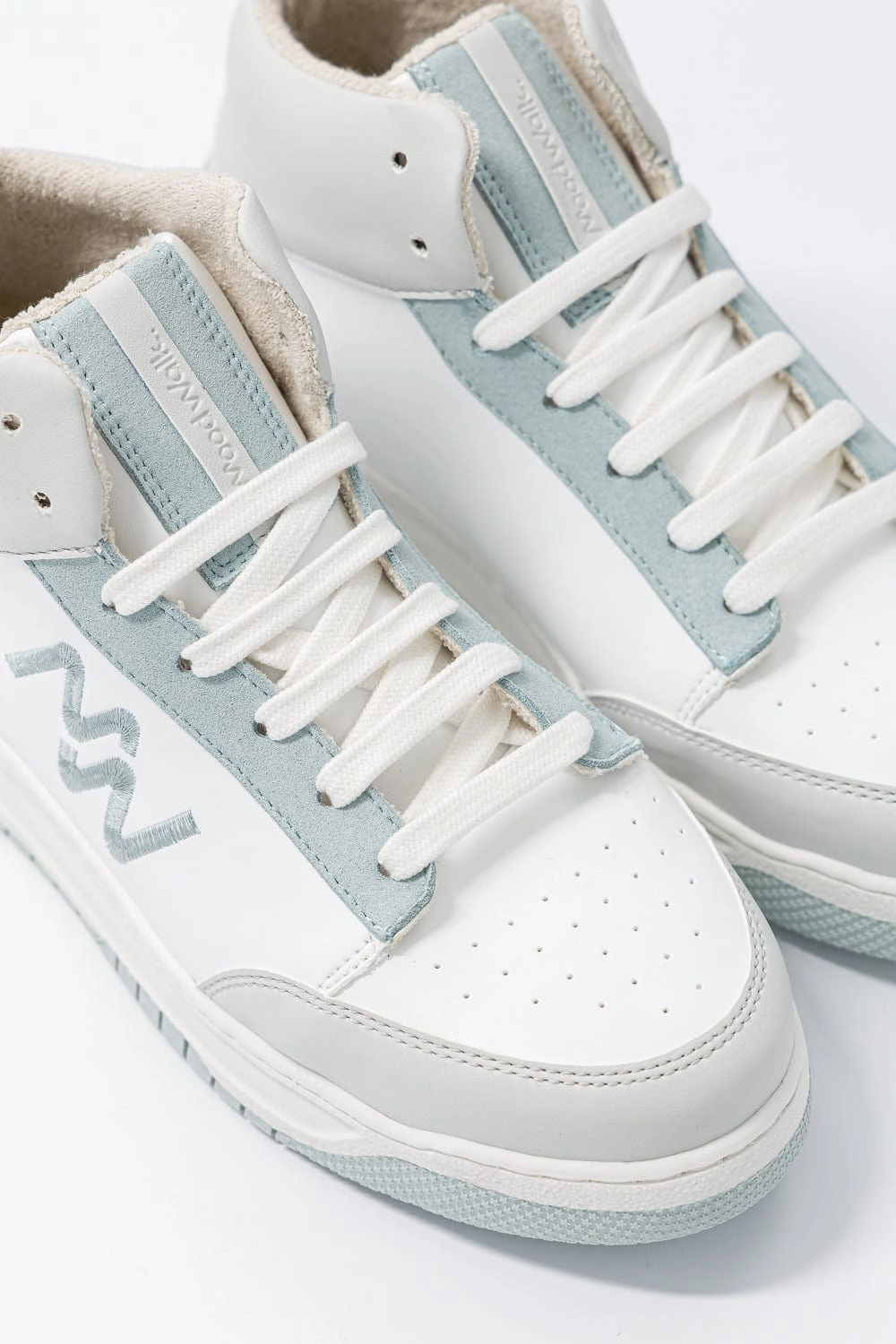 French Touch Unisex Vegan Corn Leather Sneakers | Ice Blue