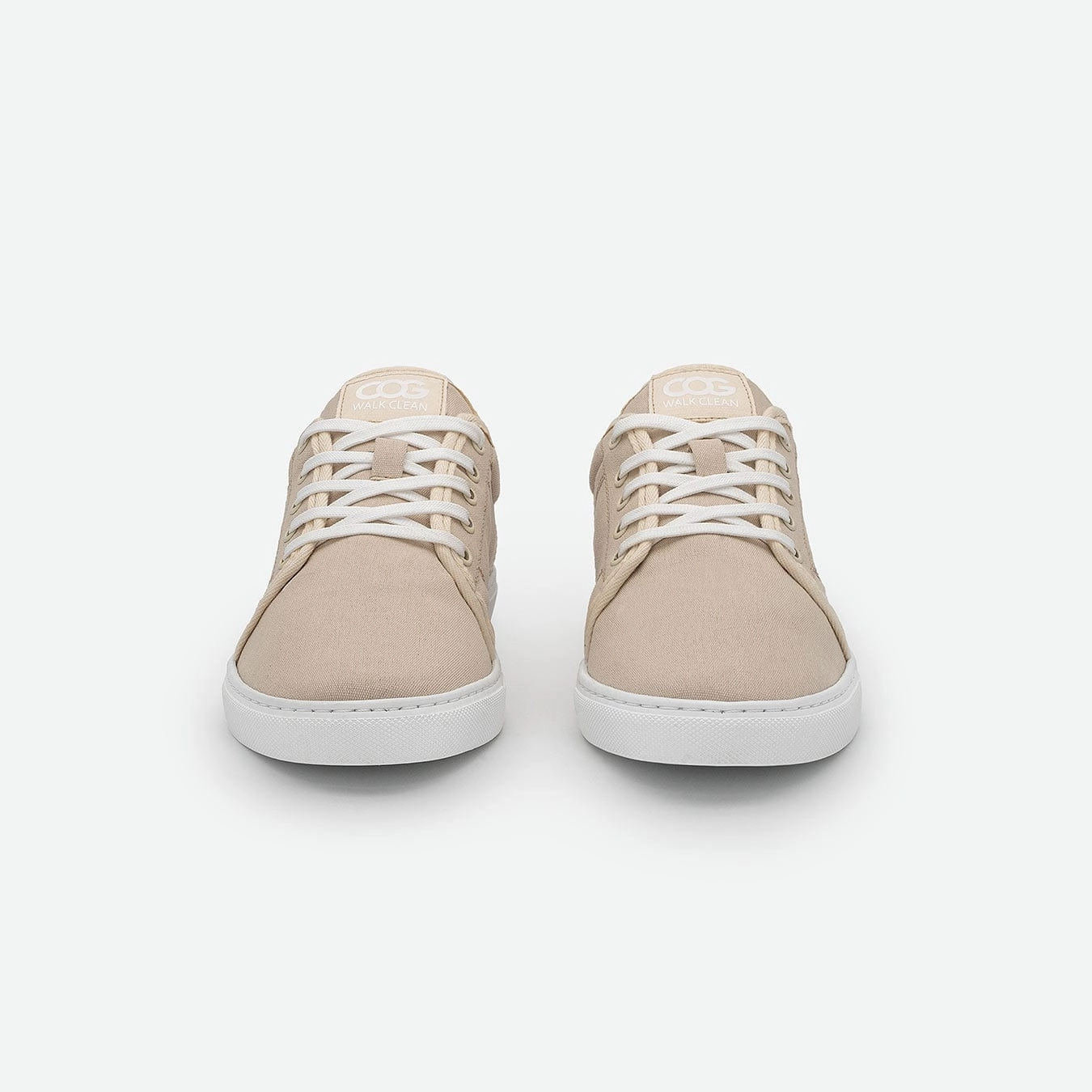 Gaia Unisex Recycled Canvas Vegan Sneakers | Beige
