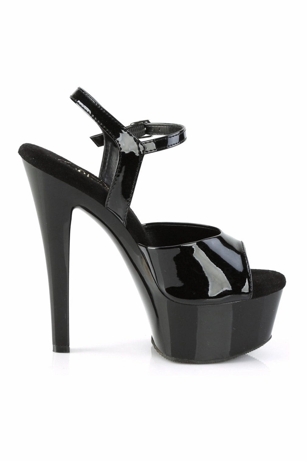 GLEAM-609 Sandal | Black Patent