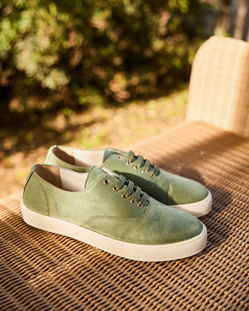 Heart Recycled Vegan Lightweight Sneakers | Sage