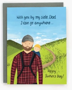 Hiking Dad Card