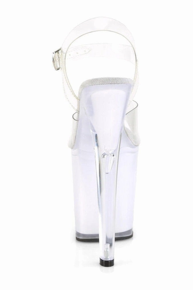 ILLUMINATOR-808 Exotic Sandal | Clear Vinyl