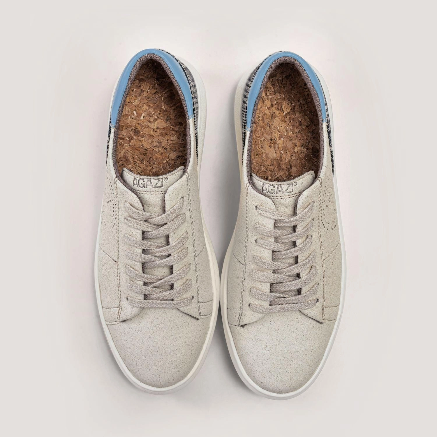 Jane Women's Apple & Corn Leather Vegan Sneakers | Sky Blue
