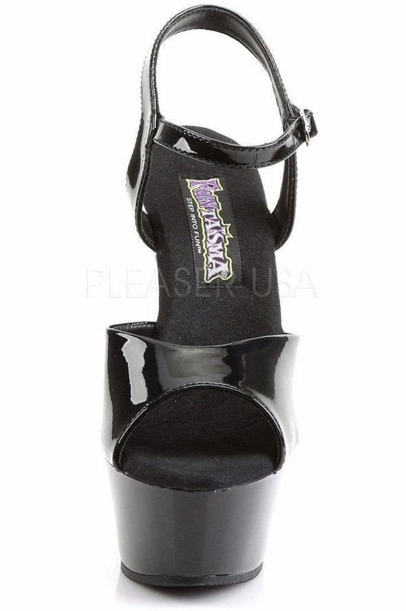 JULIET-209 Platform Sandal | Black Patent