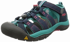 Keen Unisex-Kinder Newport H2 Trekking-& Wandersandalen,Blau (Midnight Navy/Baltic),38 EU