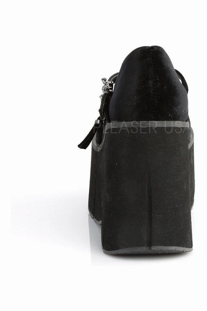 KERA-10 Demonia Shoe | Black Velvet