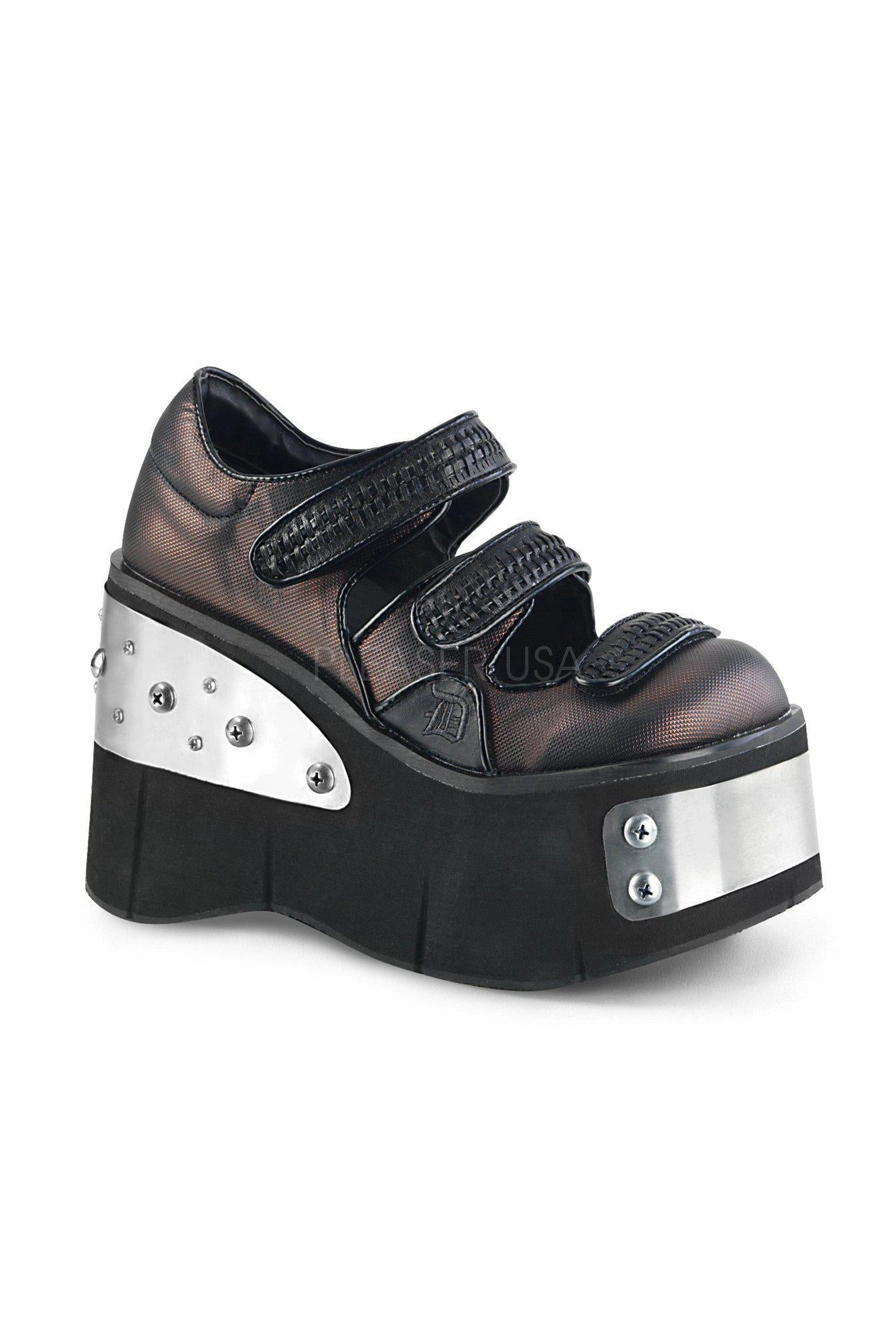 KERA-13 Demonia Maryjane | Black Faux Leather