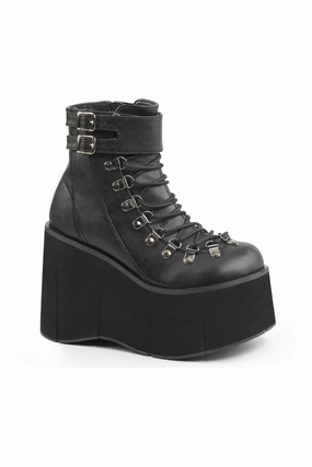KERA-21 Ankle Boot | Black Faux Leather