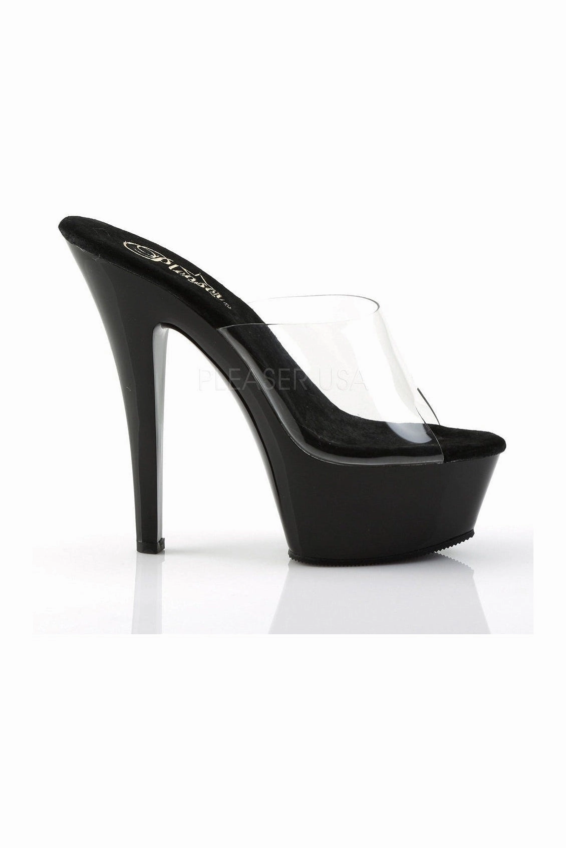 KISS-201 Platform Sandal | Black Vinyl
