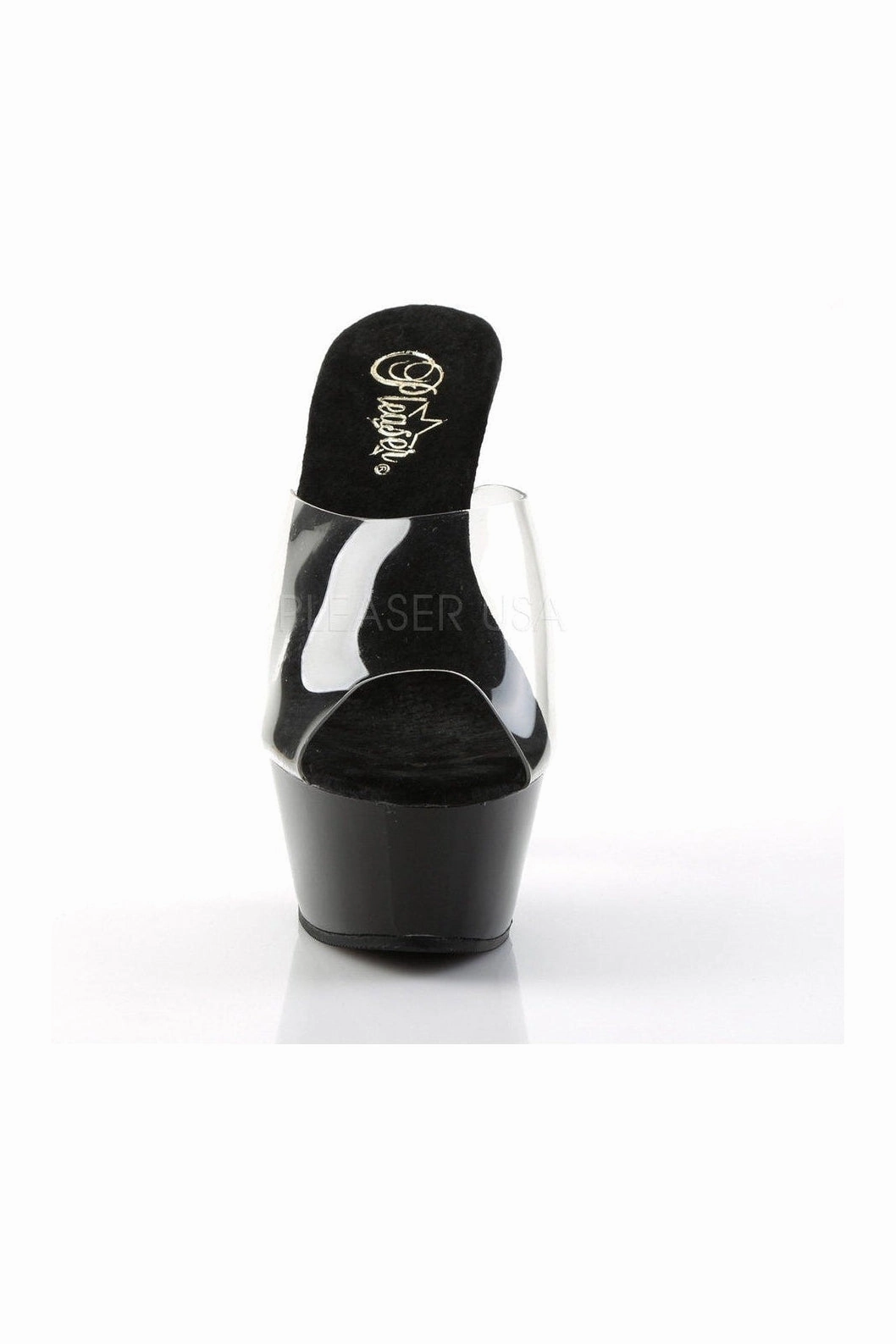 KISS-201 Platform Sandal | Black Vinyl