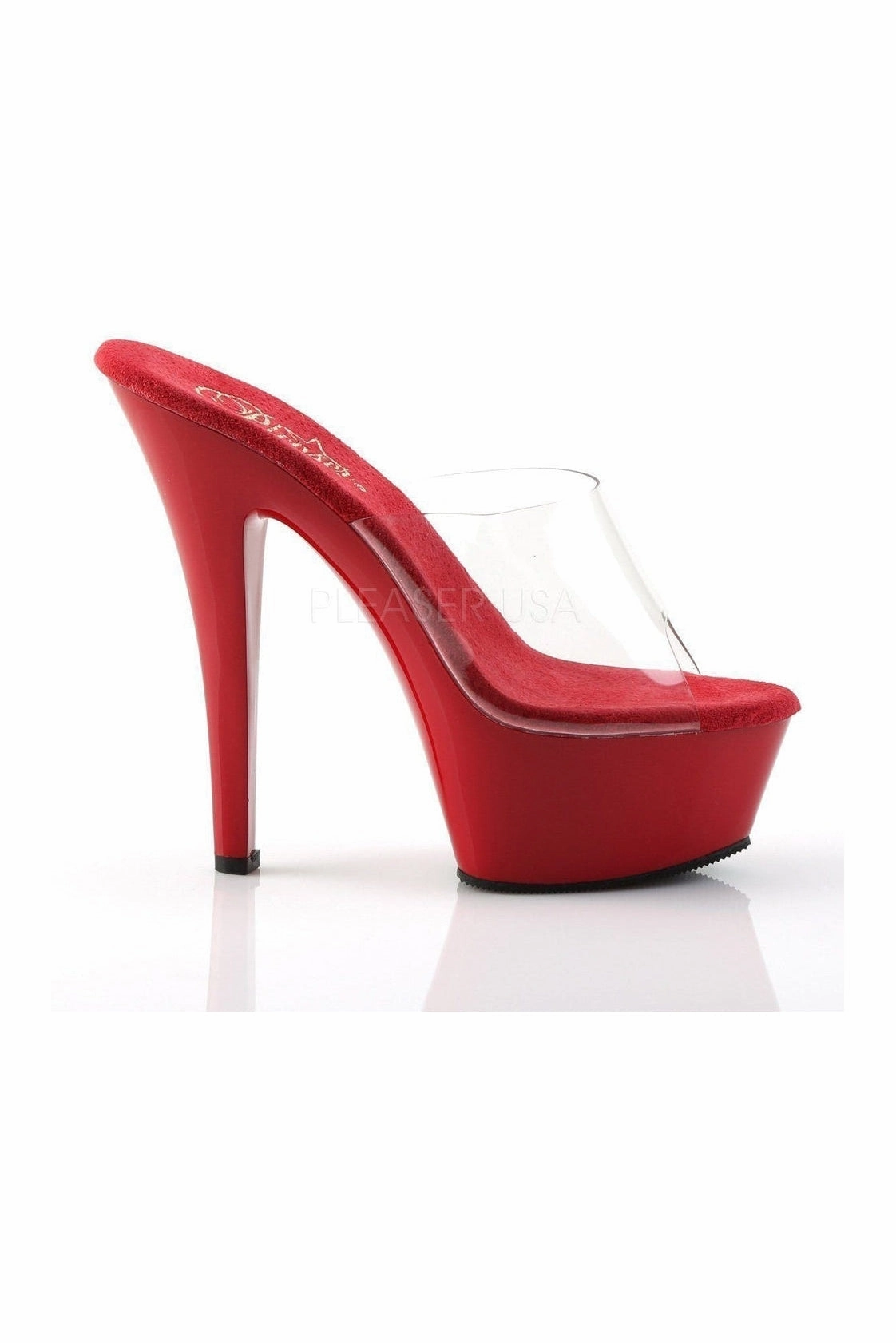 KISS-201 Platform Sandal | Clear Vinyl