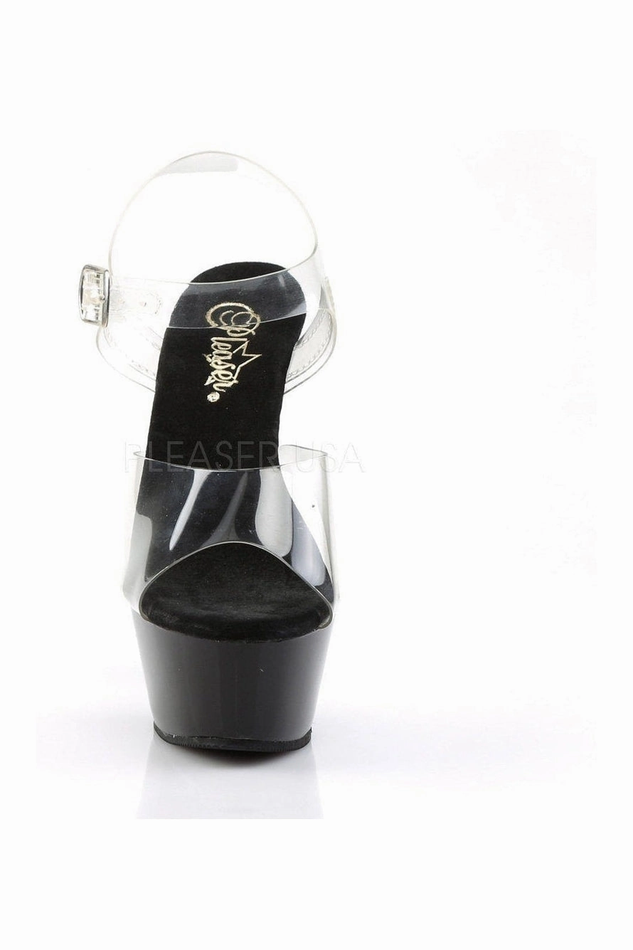 KISS-208 Platform Sandal | Black Vinyl