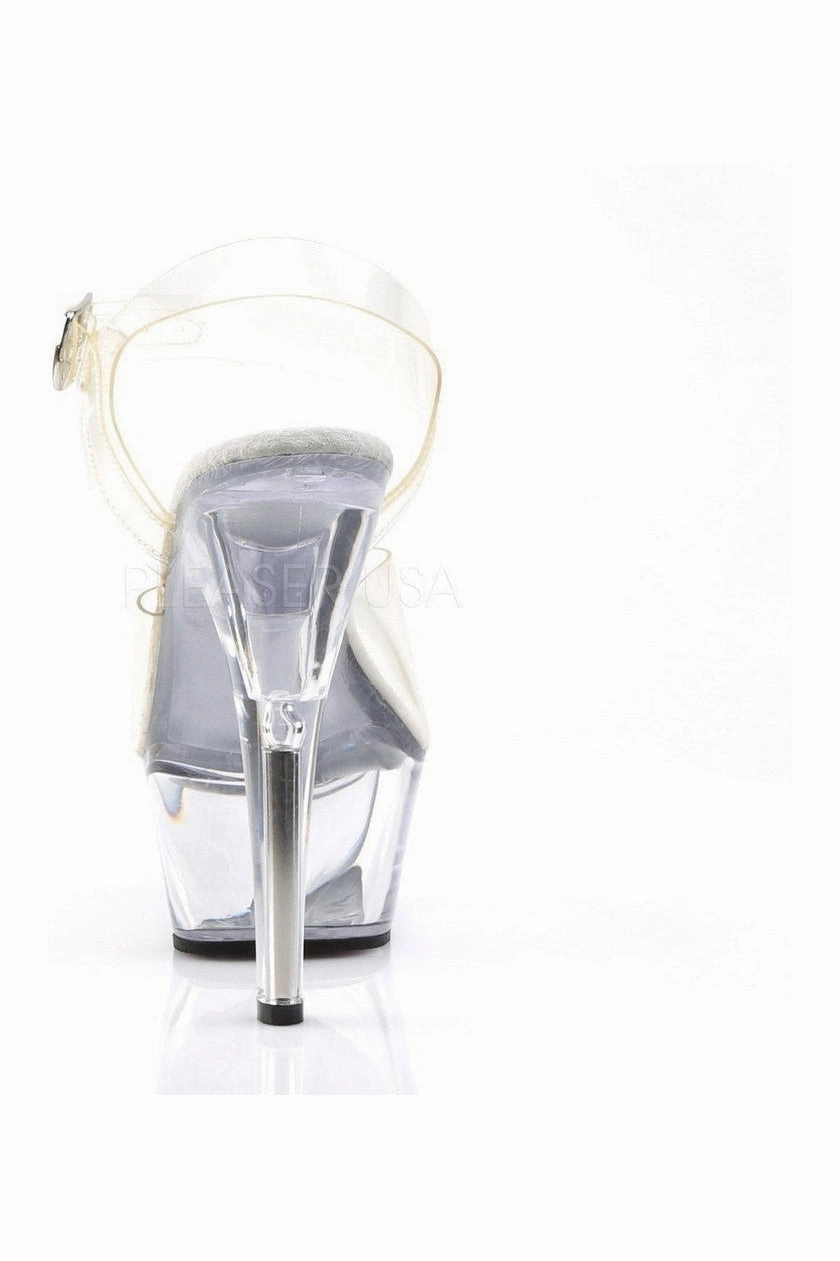 KISS-208 Platform Sandal | Clear Vinyl