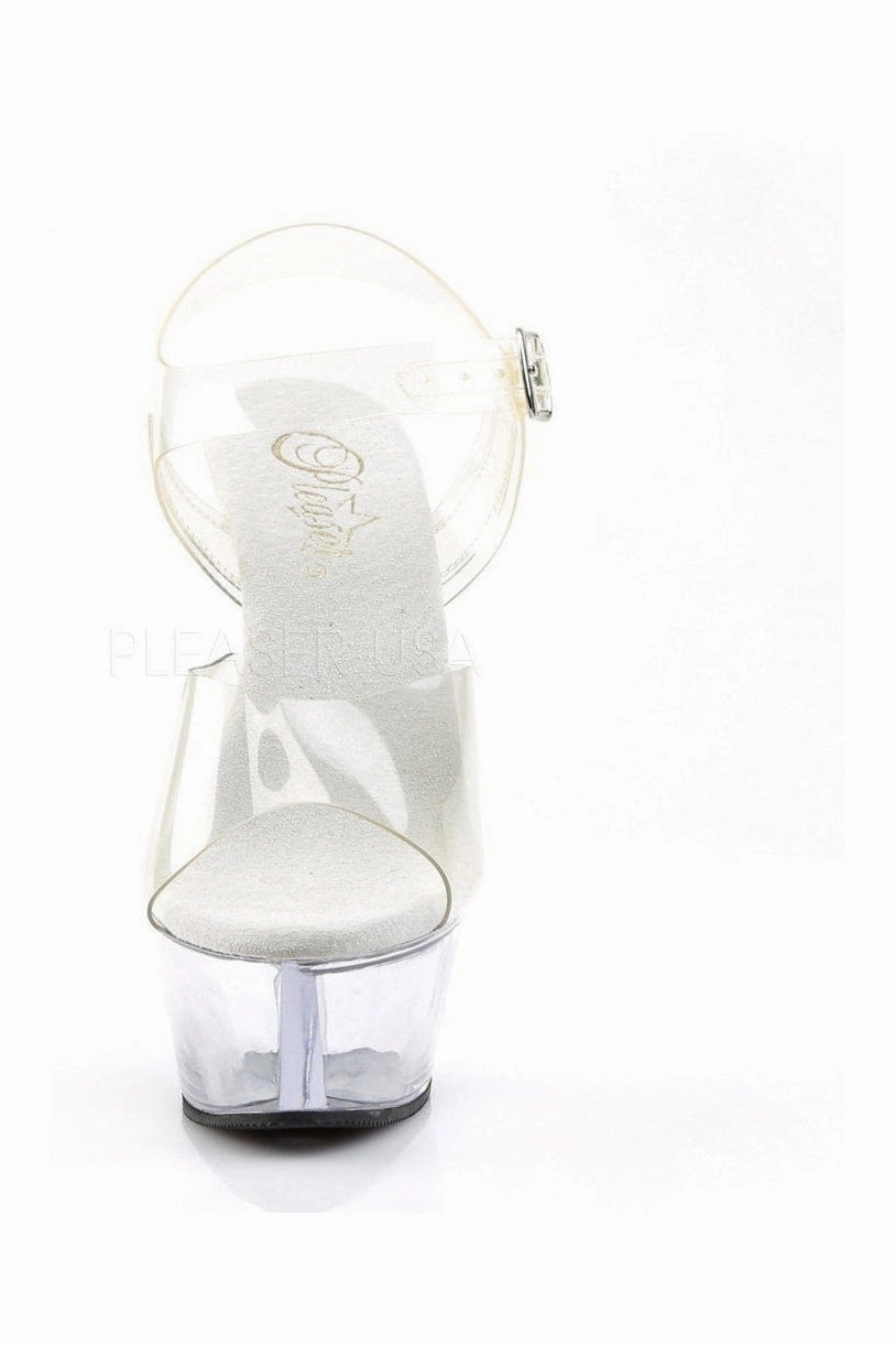 KISS-208 Platform Sandal | Clear Vinyl