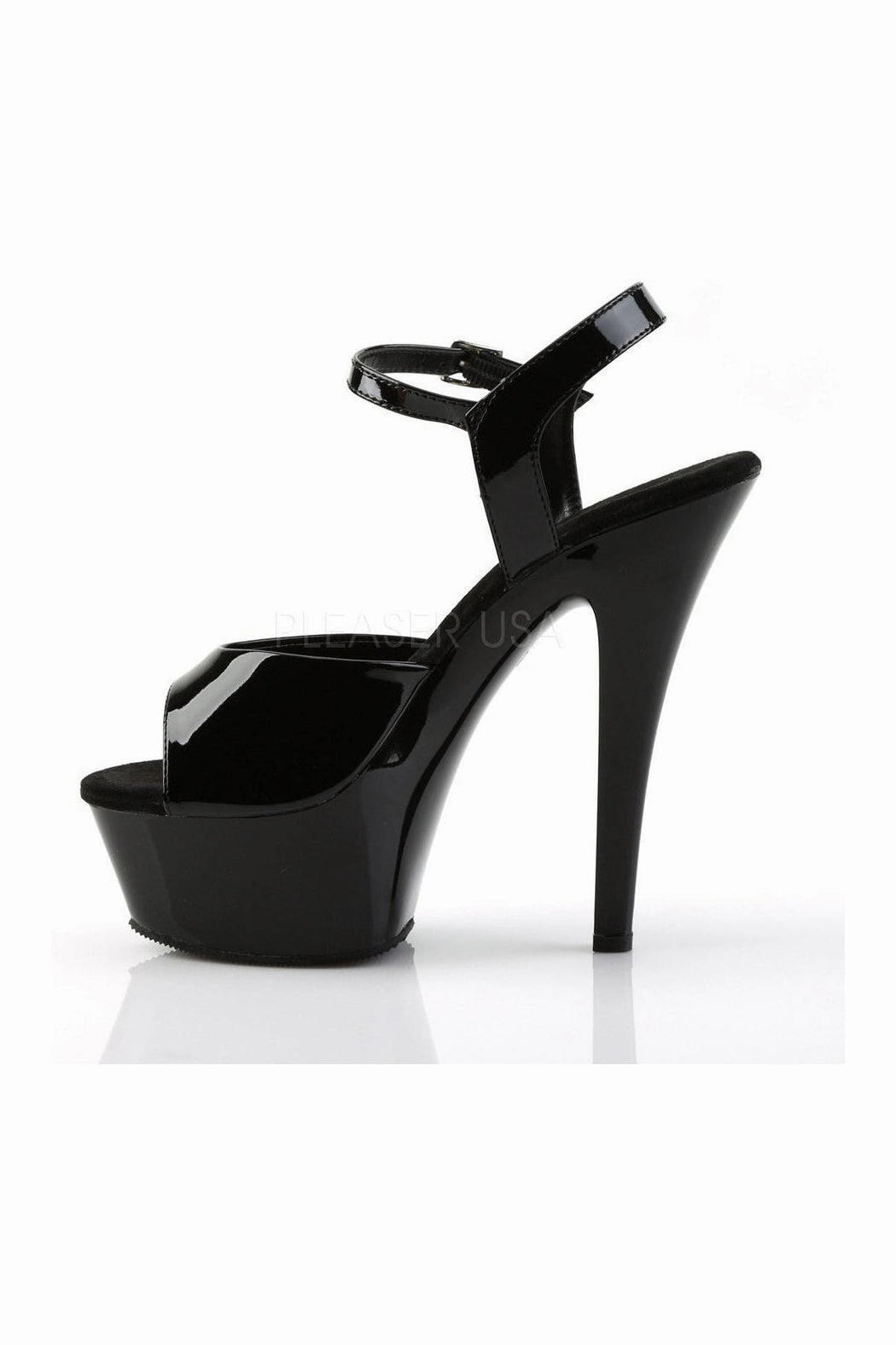 KISS-209 Platform Sandal | Black Patent