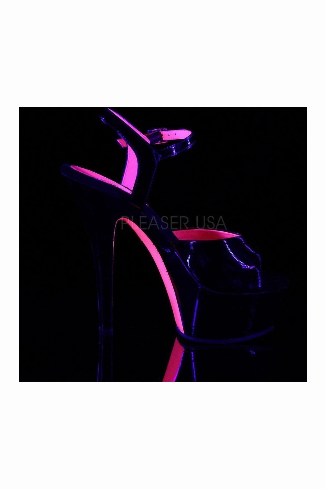 KISS-209TT Platform Sandal | Black Patent