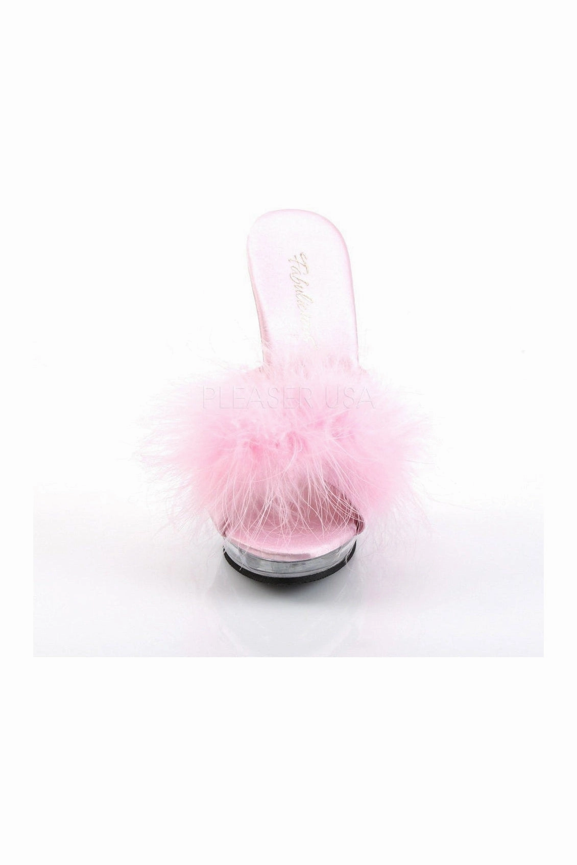 LIP-101-8 Mule | Clear Genuine Satin