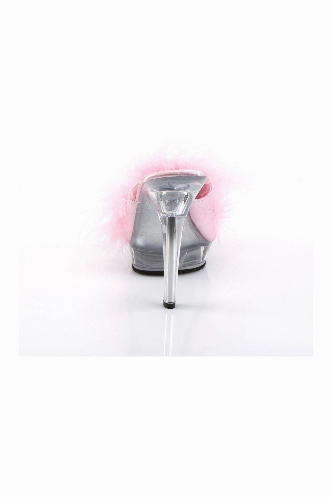 LIP-101-8 Mule | Clear Genuine Satin